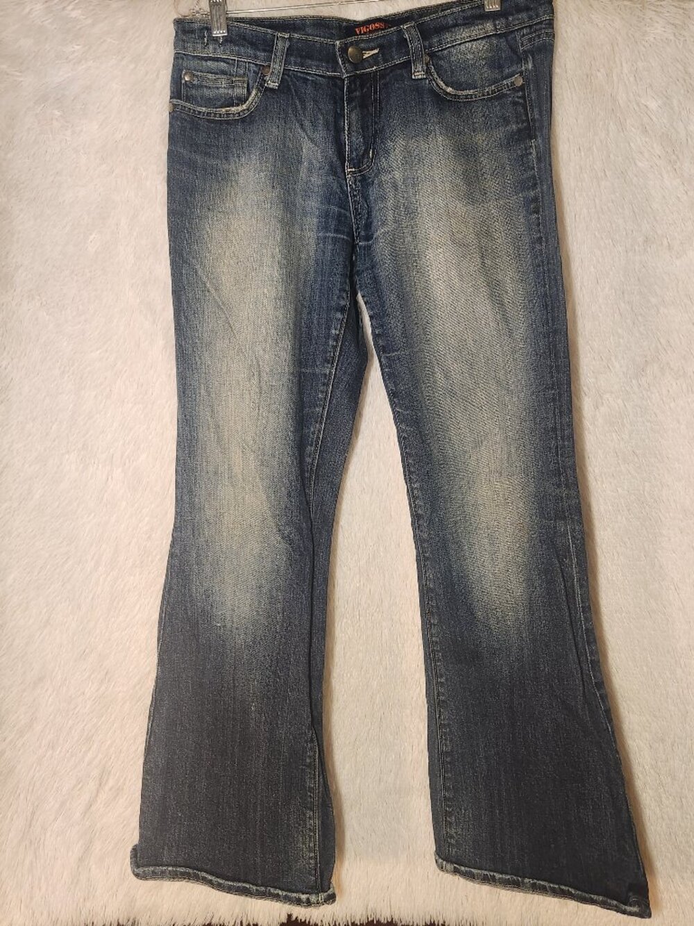 Vigoss Faded Blue Bootcut Jeans Women Size 7/8 Juniors'